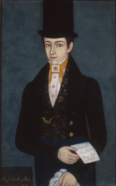 Portrait of Miguel Arochi y Baeza by José María Estrada
